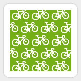 Green Bike Pattern Sticker